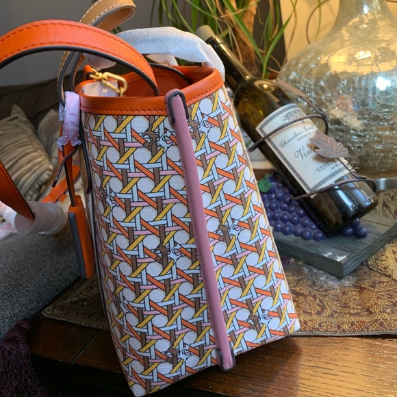 Authentic TORY BURCH LINK triple compartments satchel/Crosby - Picture 16 of 16